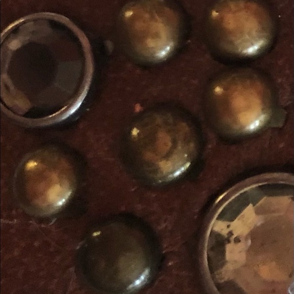 Brown Leather Belt with Stud-like Detailing - Picture 4 of 8